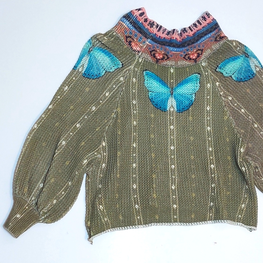 FARM Rio Multicolor Cowl Neck Sweater - Picture 2 of 7